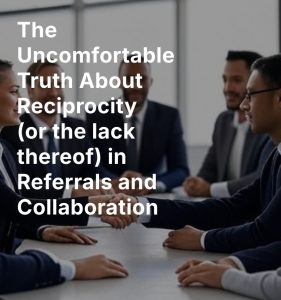 Read more about the article The Uncomfortable Truth About Reciprocity (or the lack thereof) in Referrals and Collaboration