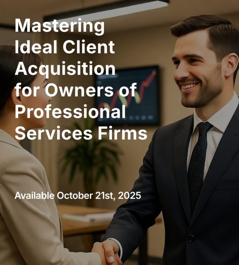 Read more about the article Mastering Ideal Client Acquisition for Owners of Professional Services Firms