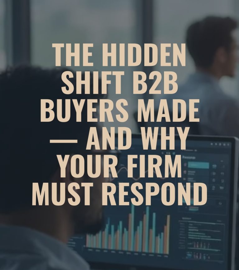 Read more about the article The Hidden Shift B2B Buyers Made — And Why Your Firm Must Respond