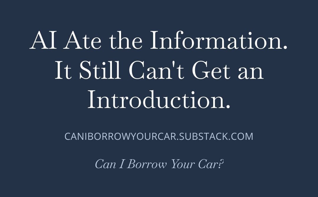 You are currently viewing AI Ate the Information. It Still Can’t Get an Introduction.